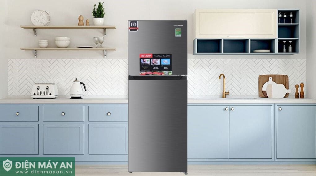 Tủ lạnh Sharp Inverter 181 lít SJ-X198V-SL